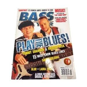 VTG Bass Player magazine November 1997 Play The Blues Tommy Shannon Roscoe Beck